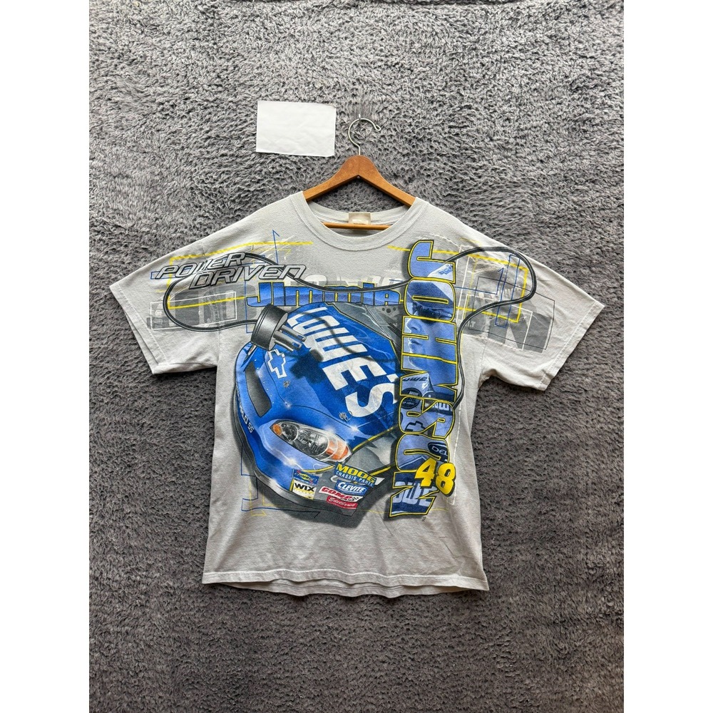 Vintage 2006 Chase Jimmie Johnson's #48 Lowe's AOP Nascar T-Shirt Size XL